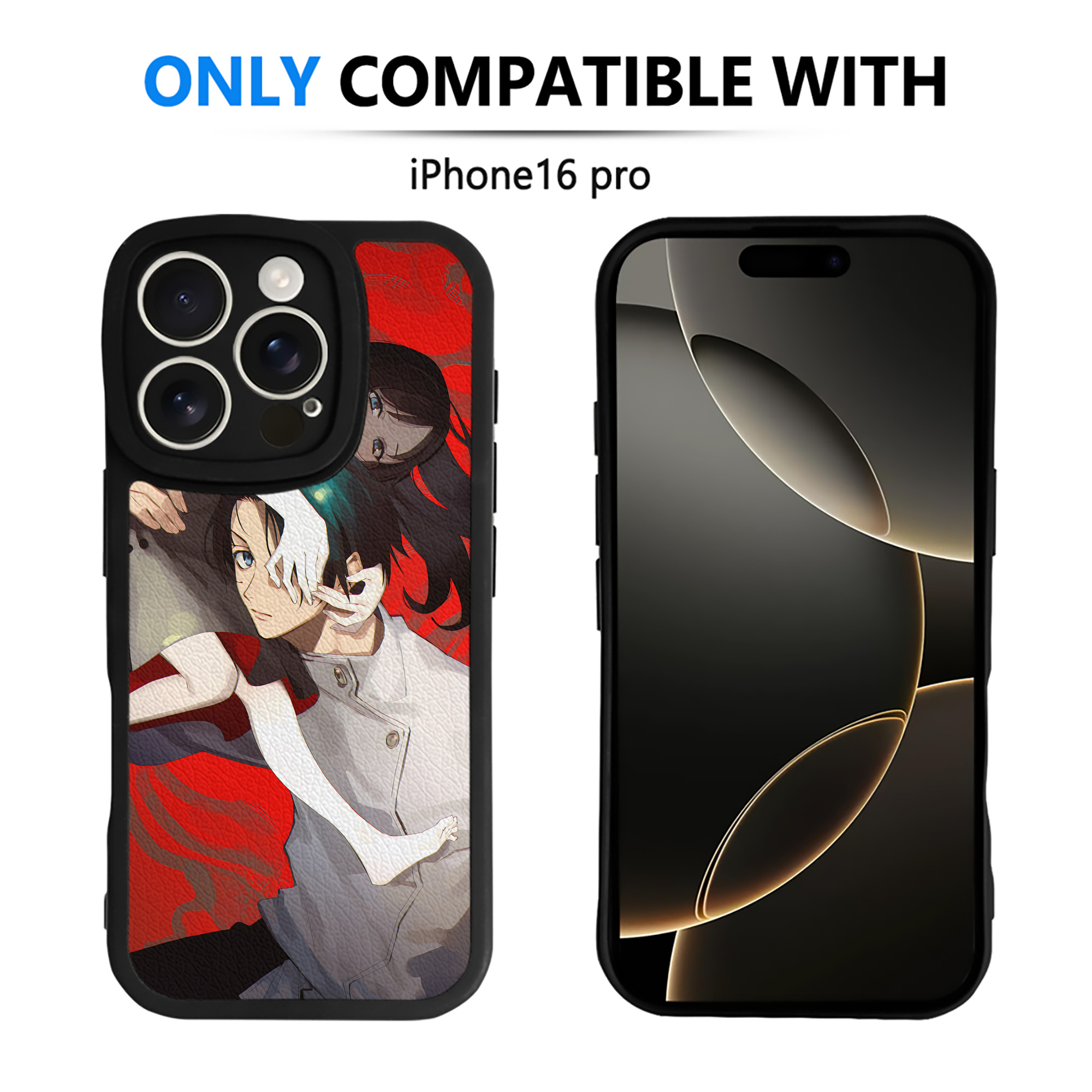 （画像用） 呪術廻戦 Jujutsu Kaisen 【iPhone 16シリーズ対応】シリコンスマホケース（レザー調） 材質：シリコン